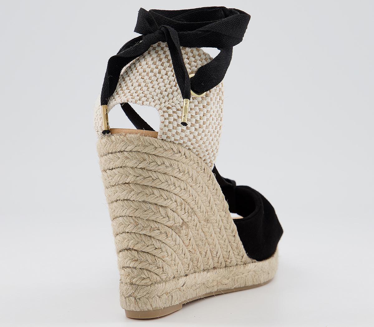 OFFICEHelsinki Peeptoe Espadrilles OFFICEHelsinki Peeptoe EspadrillesBlack Suede