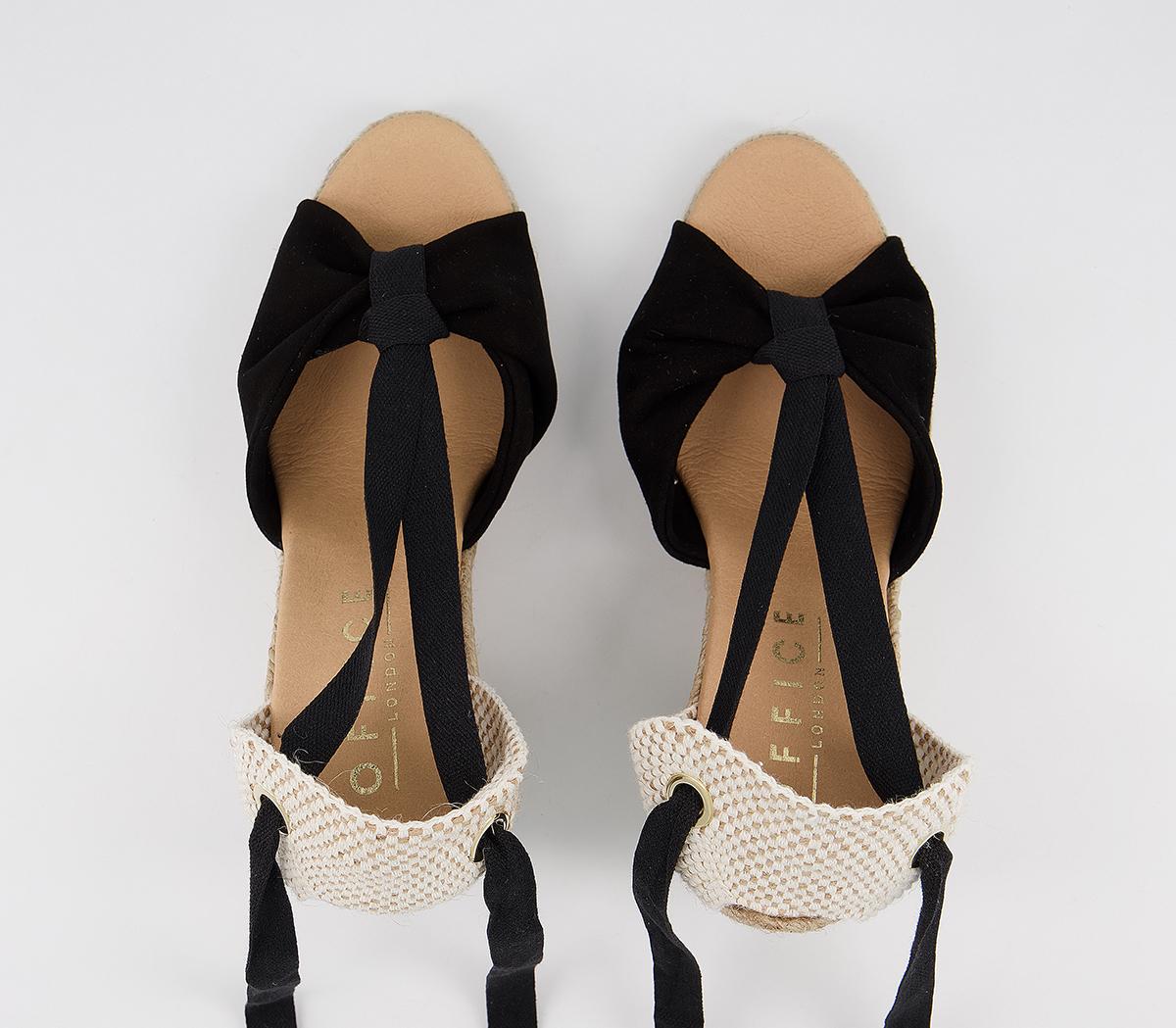 OFFICEHelsinki Peeptoe Espadrilles OFFICEHelsinki Peeptoe EspadrillesBlack Suede