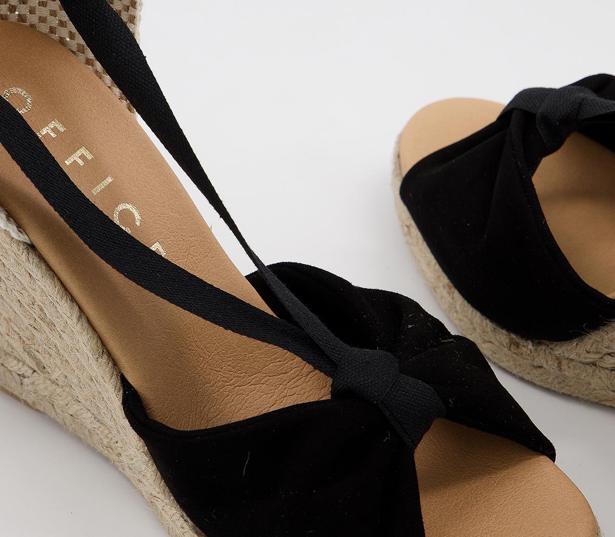 OFFICEHelsinki Peeptoe Espadrilles OFFICEHelsinki Peeptoe EspadrillesBlack Suede