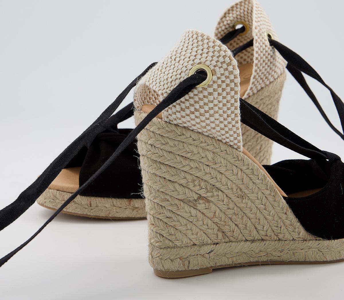 OFFICEHelsinki Peeptoe Espadrilles OFFICEHelsinki Peeptoe EspadrillesBlack Suede