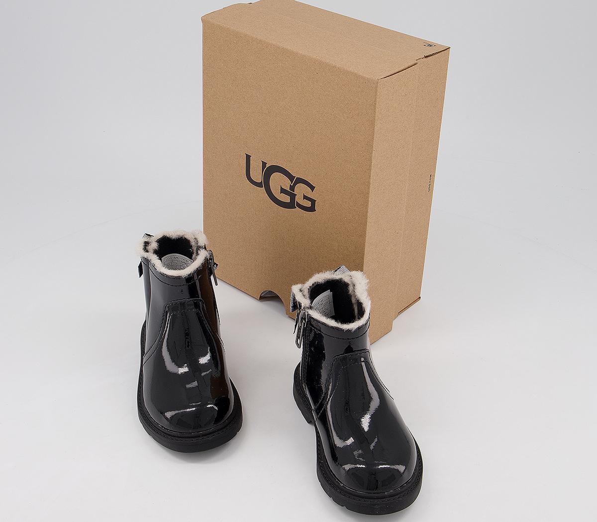 UGG Lynde Infant Boots UGG Lynde Infant Boots Black Patent