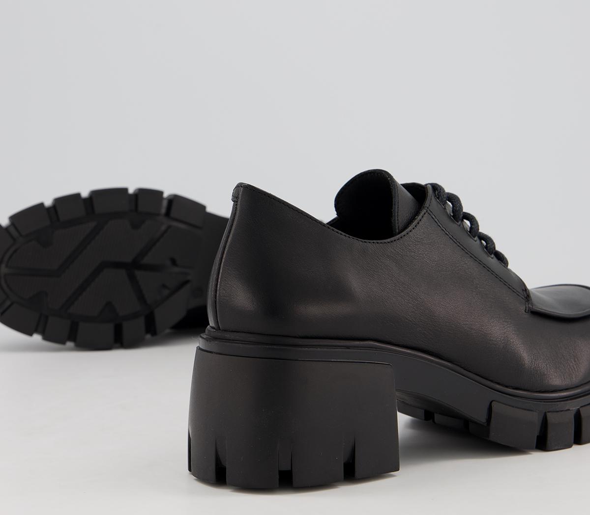 OFFICEMatcha Chunky Sole Lace UpSoft Black Leather