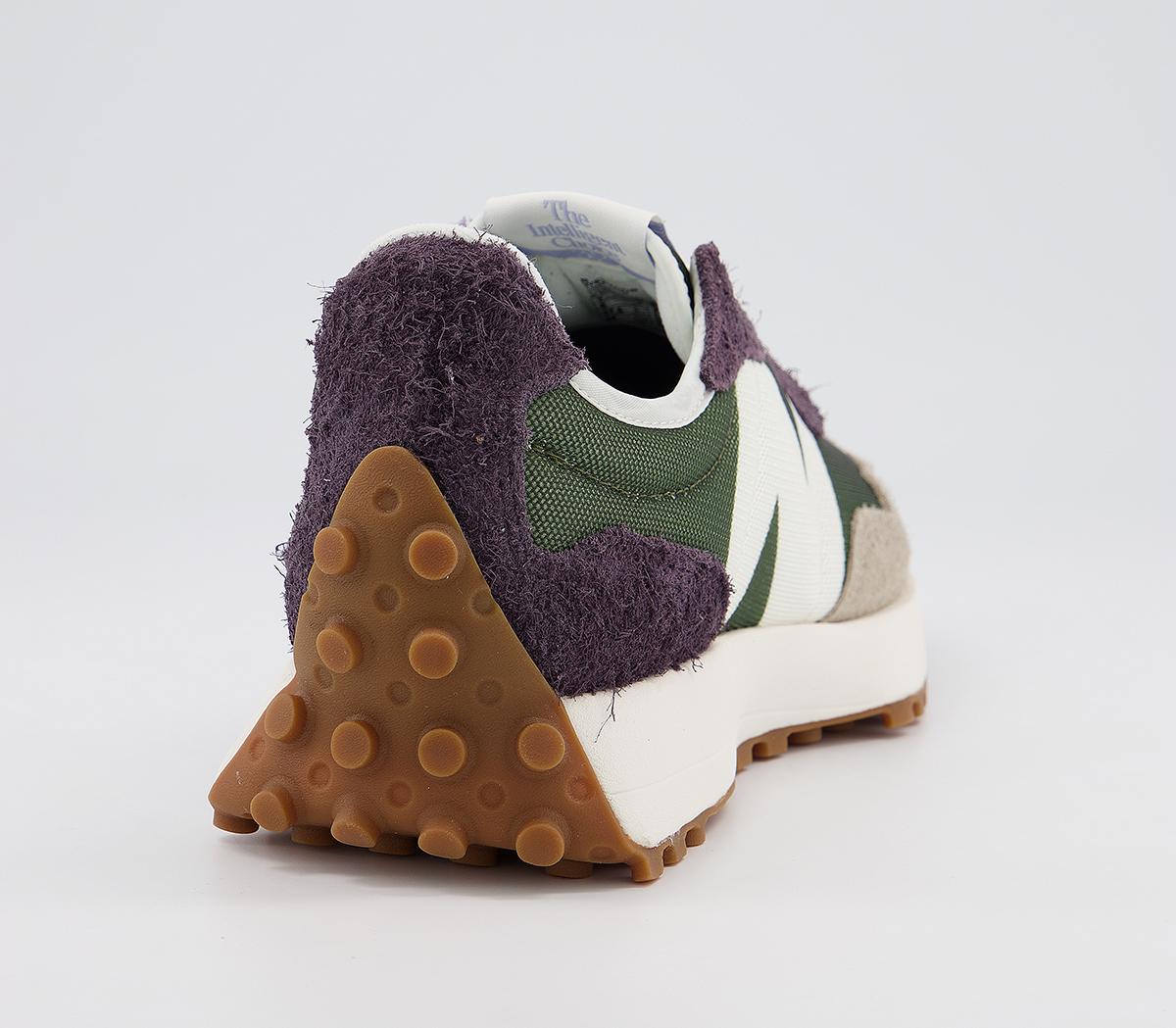 New Balance 327 Trainers Oak Leaf Green Mystic Purple Women's Trainers
