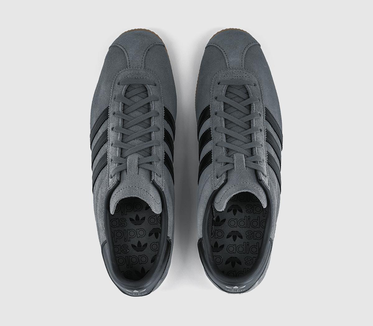 adidasParis TrainersGrey Core Black Gum