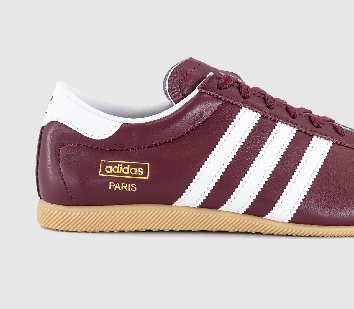 adidasParis TrainersShadow Red White Gum