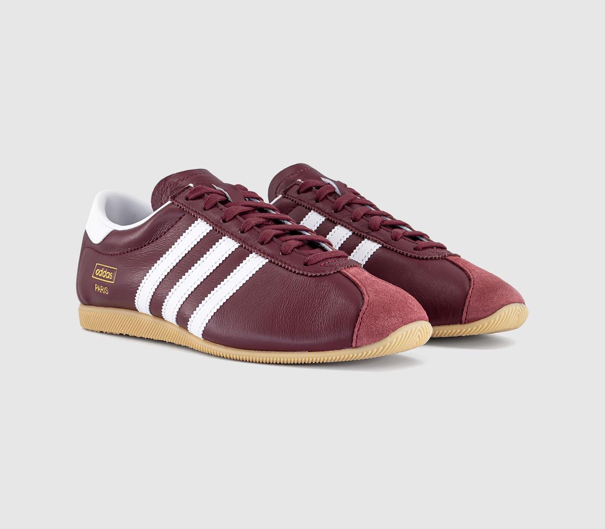 adidasParis TrainersShadow Red White Gum