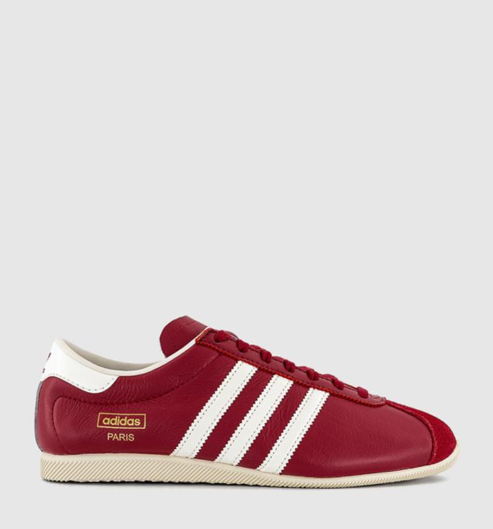 adidas Paris Trainers Team Victory Red Off White Cream White
