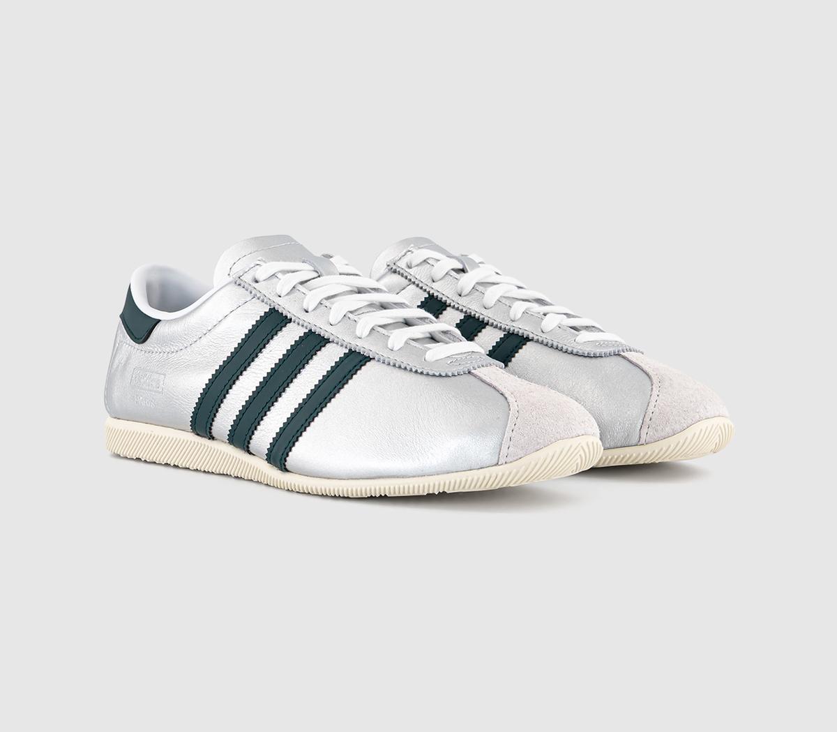 adidasParis TrainersSilver Metallic Aurora Ivy Cream White