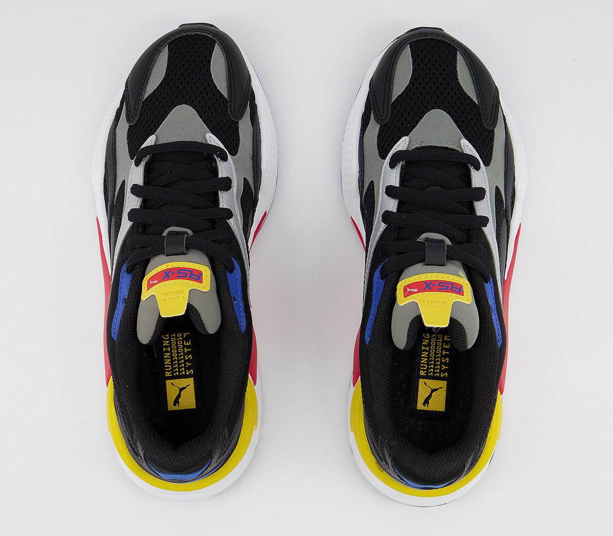 PUMA Rs-x3 Millenium Trainers Black High Risk Red Lapis Blue - Unisex ...
