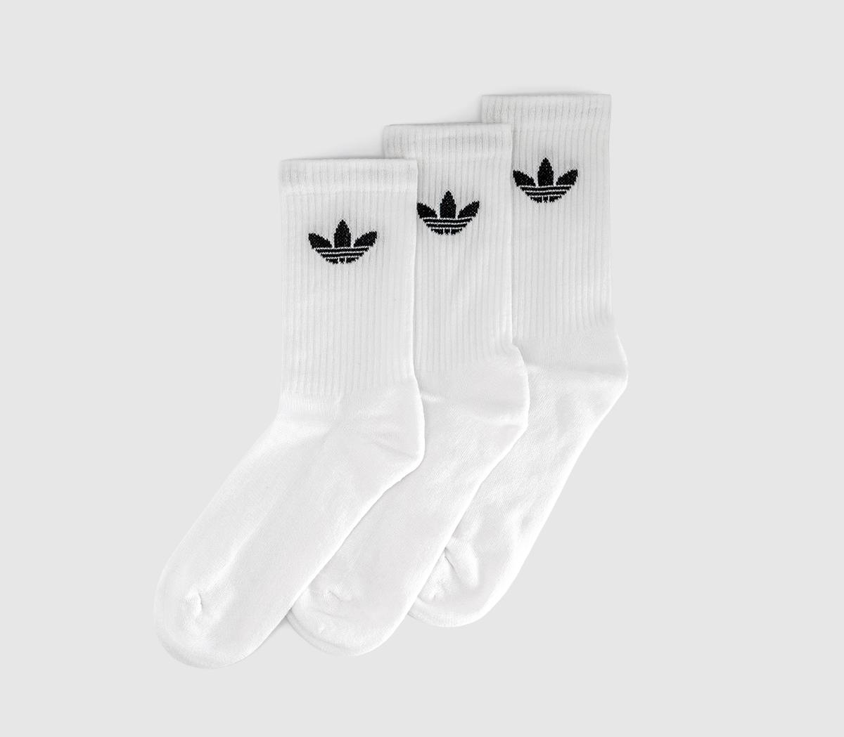 adidasMid Cut Crew Socks 3packWhite