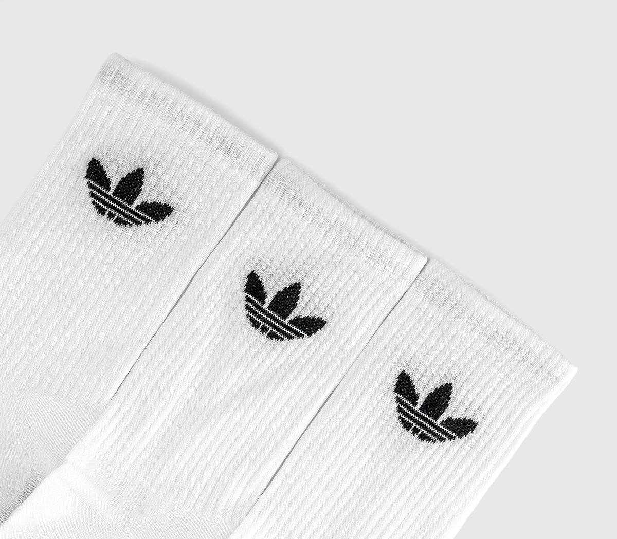 adidasMid Cut Crew Socks 3packWhite