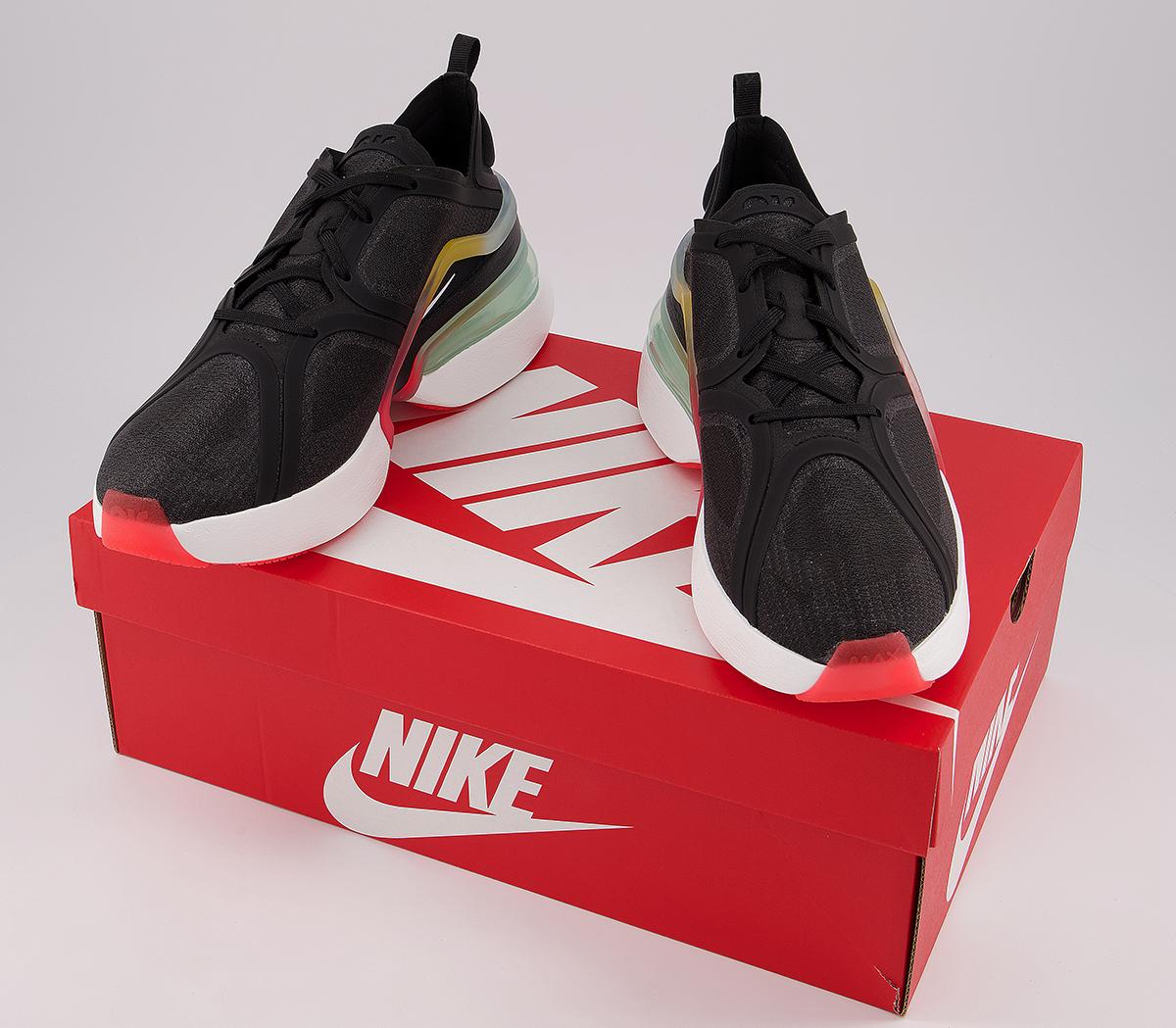 Nike Air Max 270 Xx Trainers Black White Bright Crimson Saffron