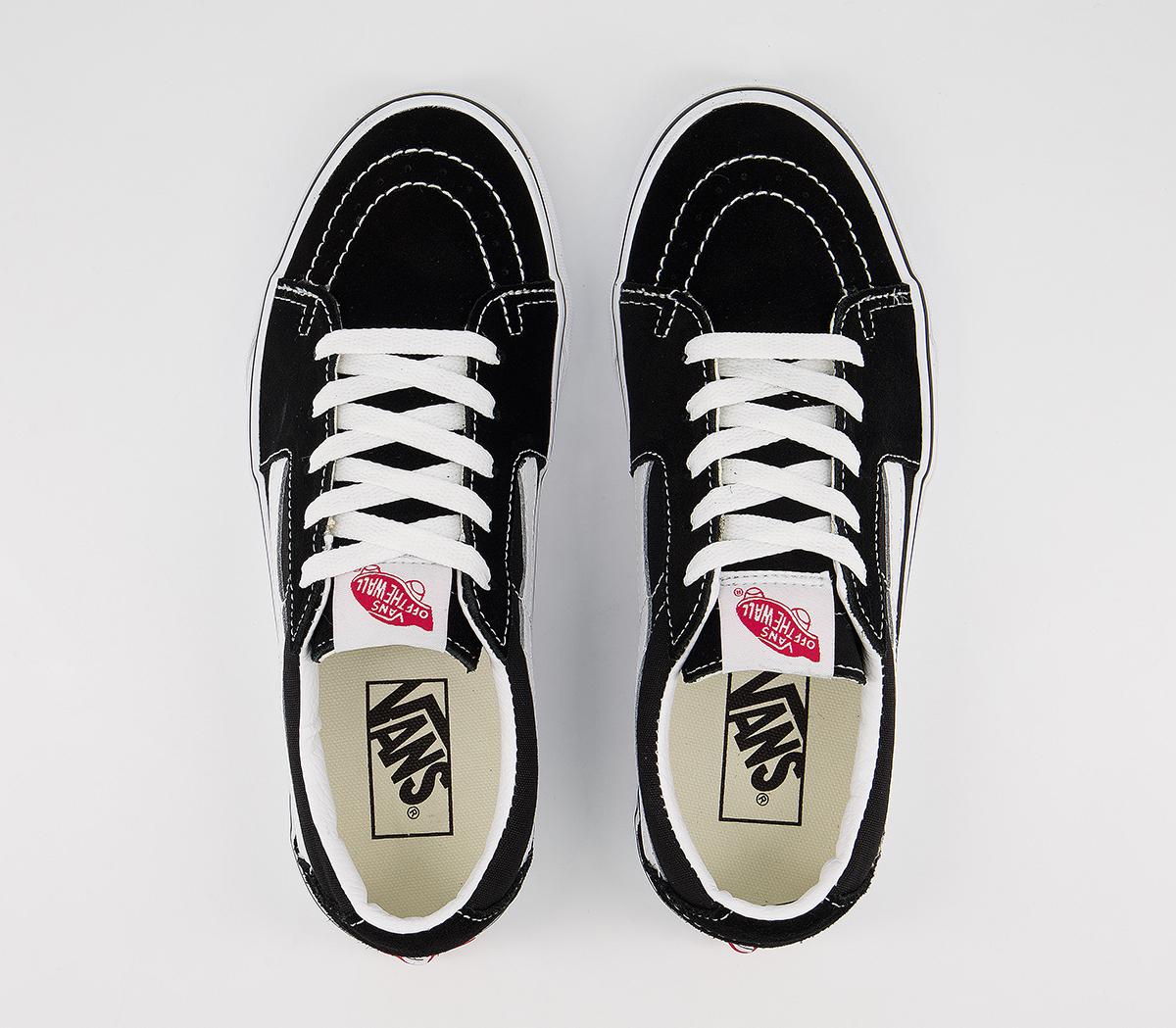Vans Sk8 Low Trainers Vans Sk8 Low Trainers Black True White