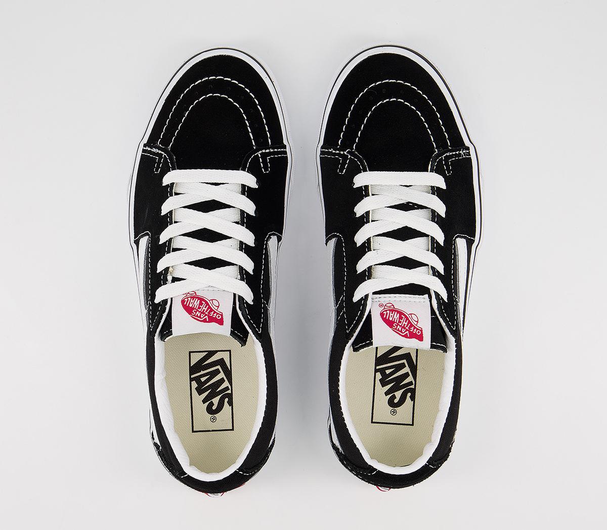 Vans Sk8 Low Trainers Black True White - Unisex Sports