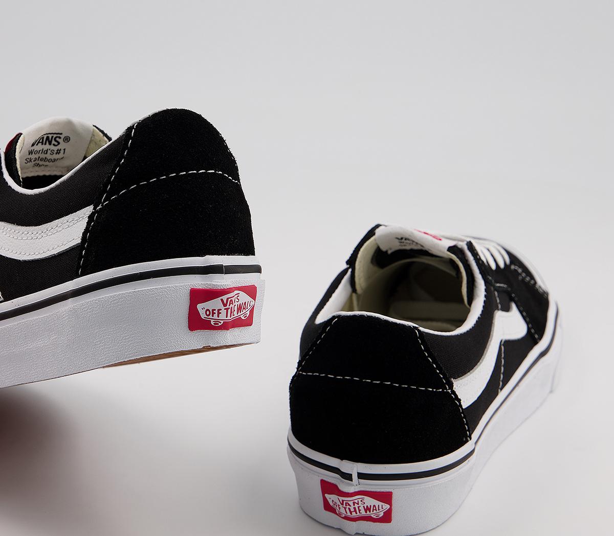 Vans Sk8 Low Trainers Vans Sk8 Low Trainers Black True White