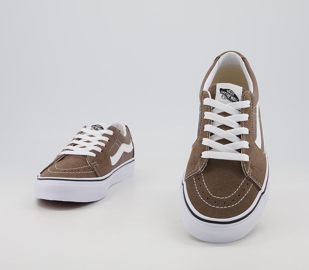 Vans Sk8 Low Trainers Vans Sk8 Low Trainers Walnut True White