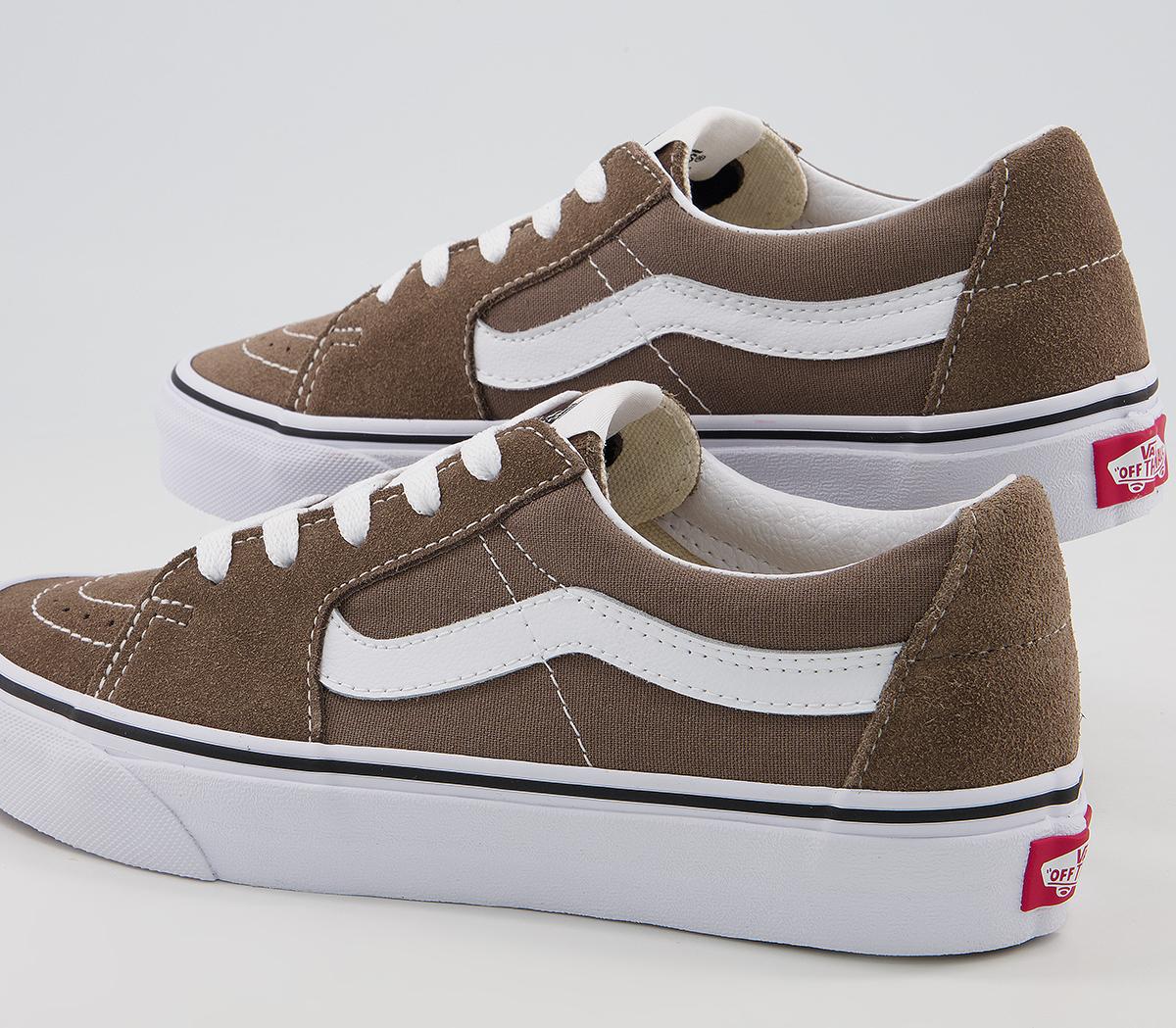 Vans Sk8 Low Trainers Vans Sk8 Low Trainers Walnut True White