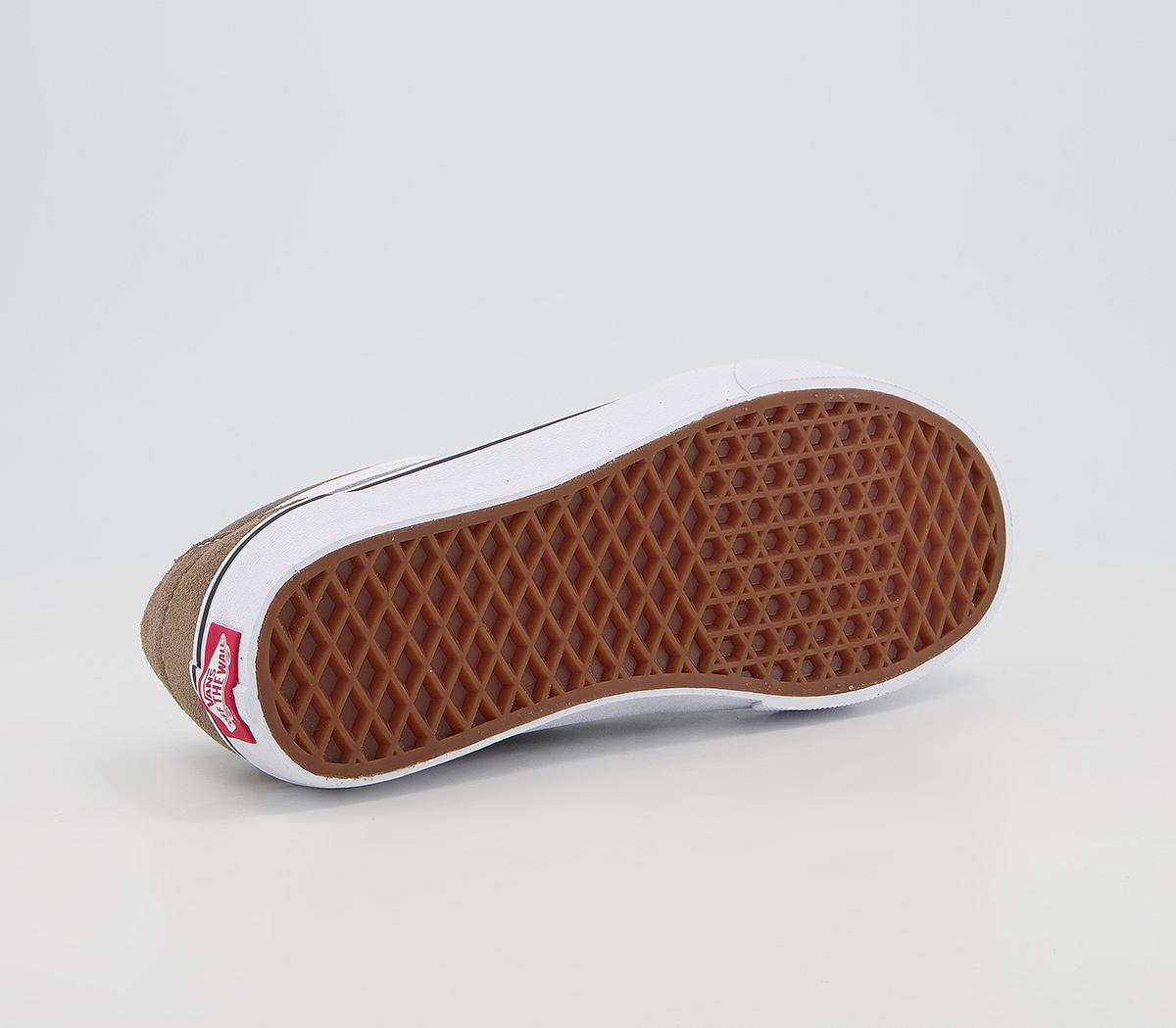 Vans Sk8 Low Trainers Vans Sk8 Low Trainers Walnut True White