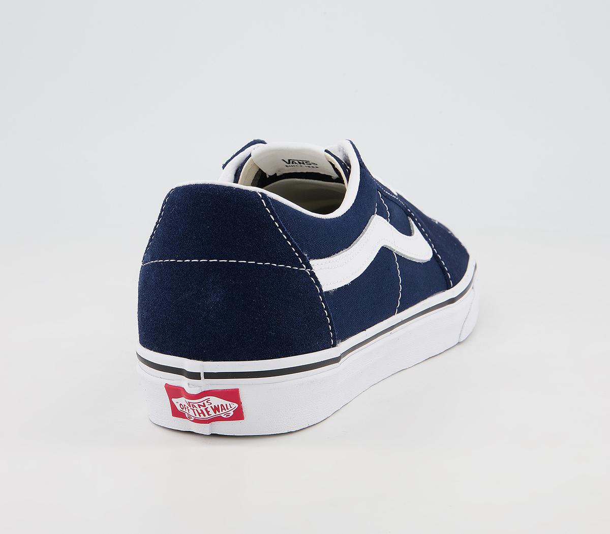 Vans Sk8 Low Trainers Vans Sk8 Low Trainers Dress Blue True White