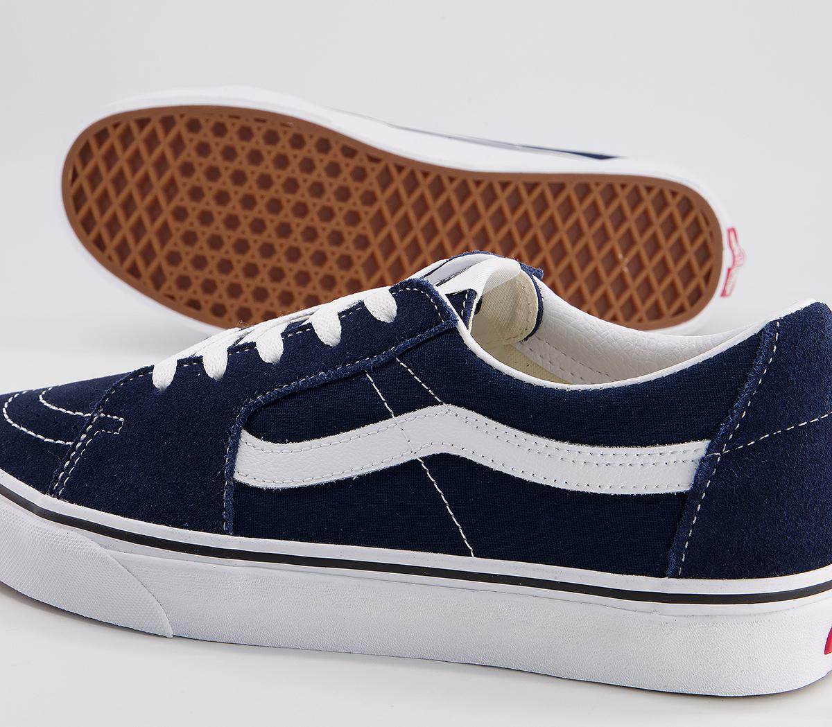Vans Sk8 Low Trainers Vans Sk8 Low Trainers Dress Blue True White