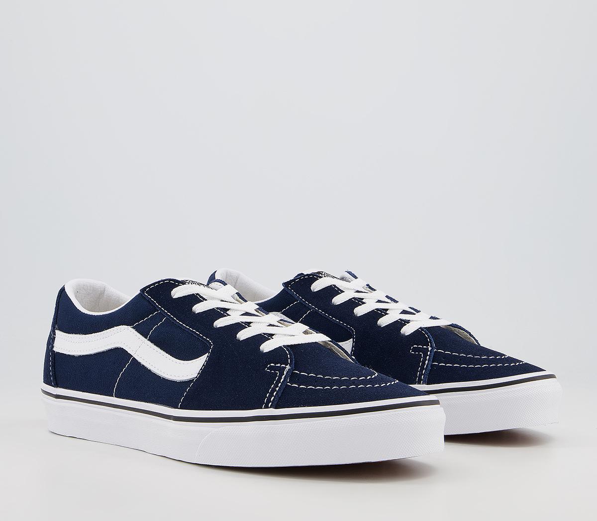 Vans Sk8 Low Trainers Vans Sk8 Low Trainers Dress Blue True White