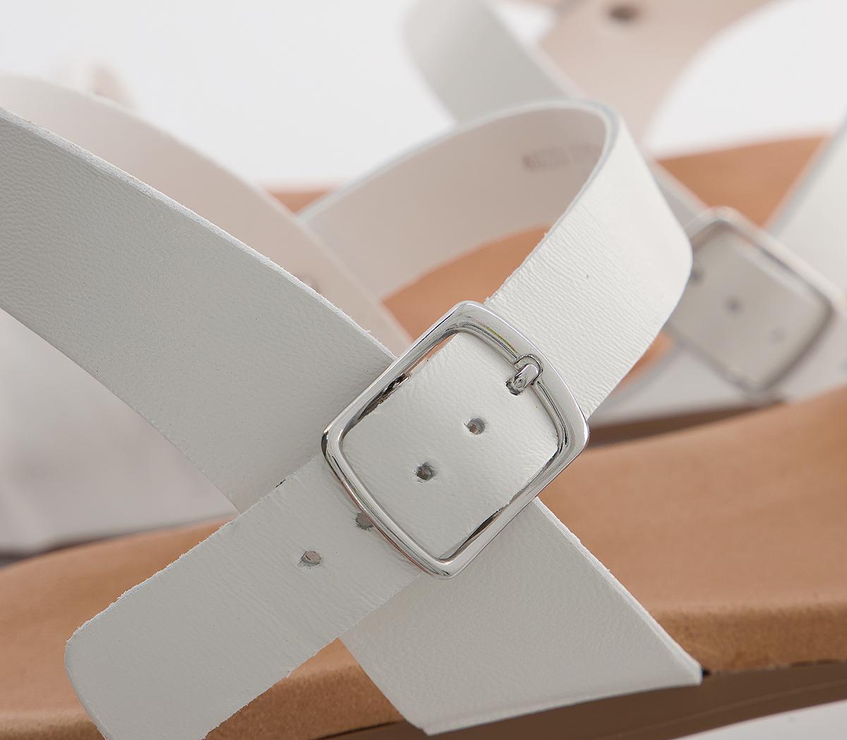 OFFICESpeciality Two Part SandalsOff White Leather