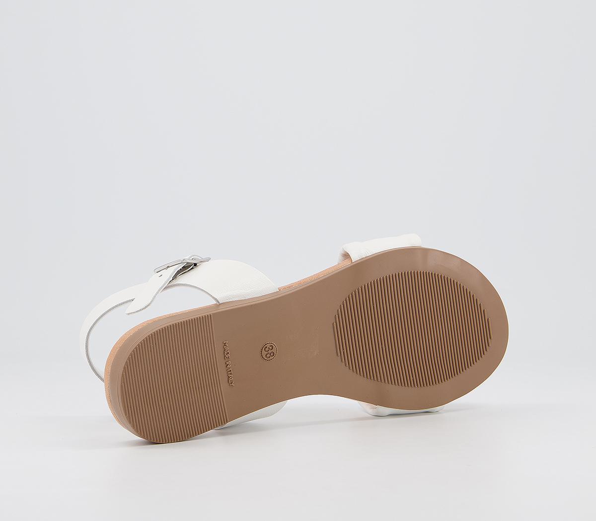 OFFICESpeciality Two Part SandalsOff White Leather