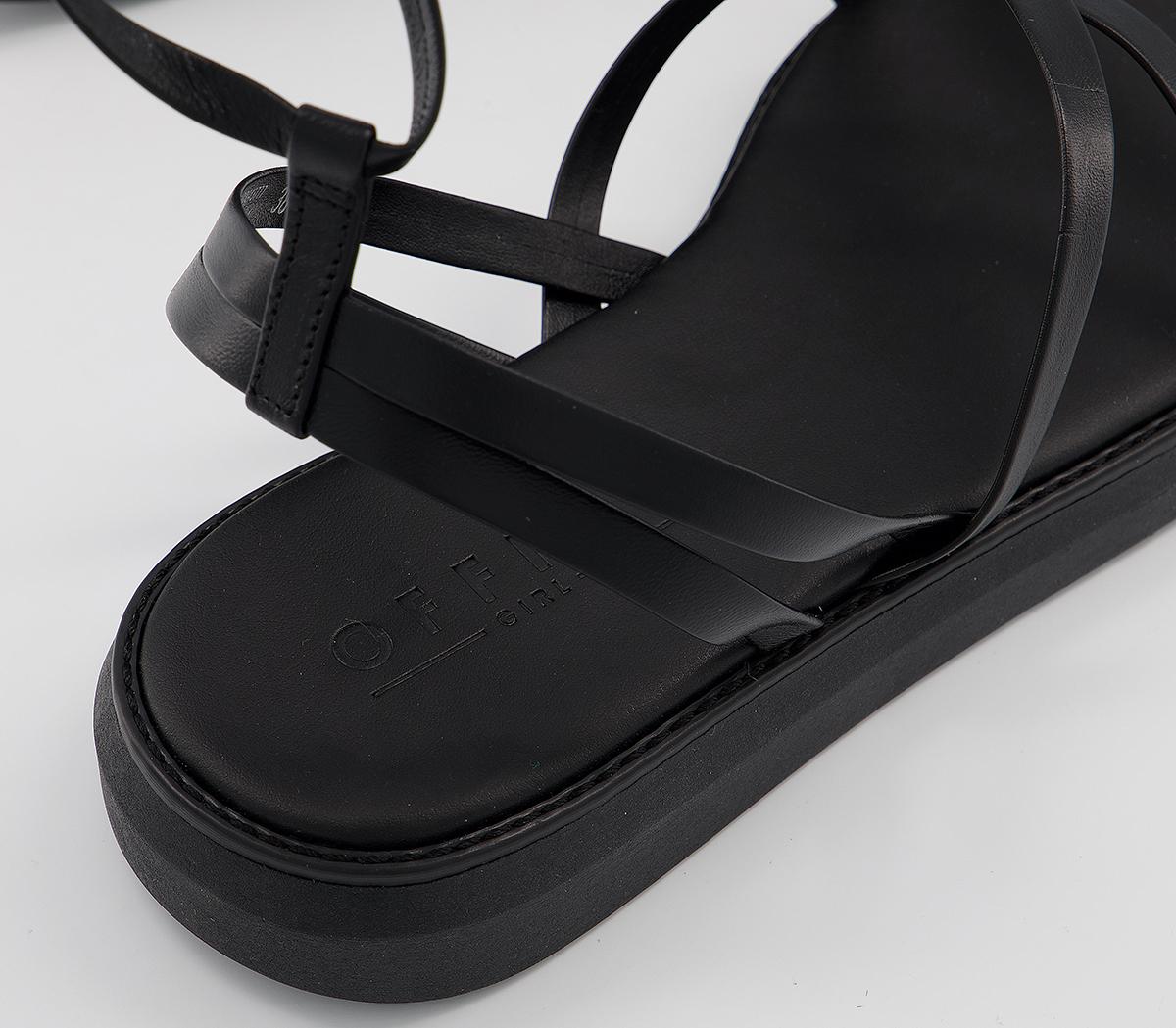 OFFICE Slim Strappy Sandals Black Women’s Sandals