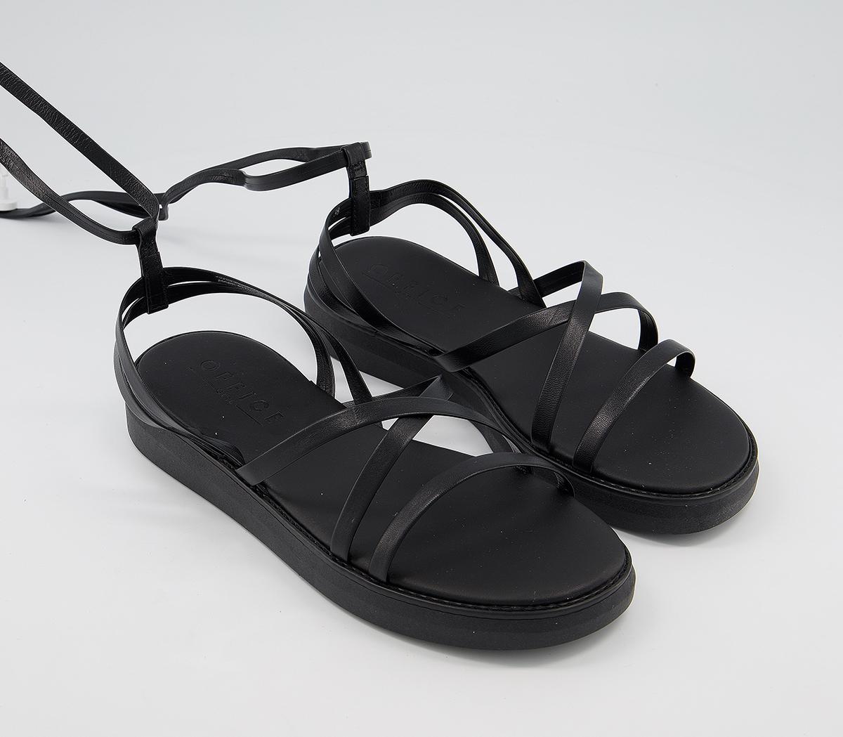 OFFICESlim Strappy SandalsBlack