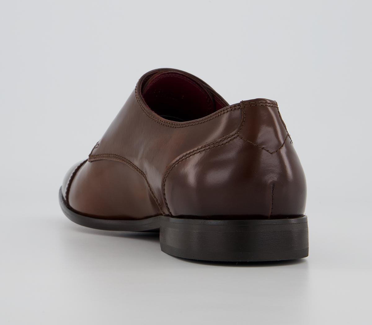 Poste Pascal Toecap Monk Shoes Poste Pascal Toecap Monk Shoes Tan Leather