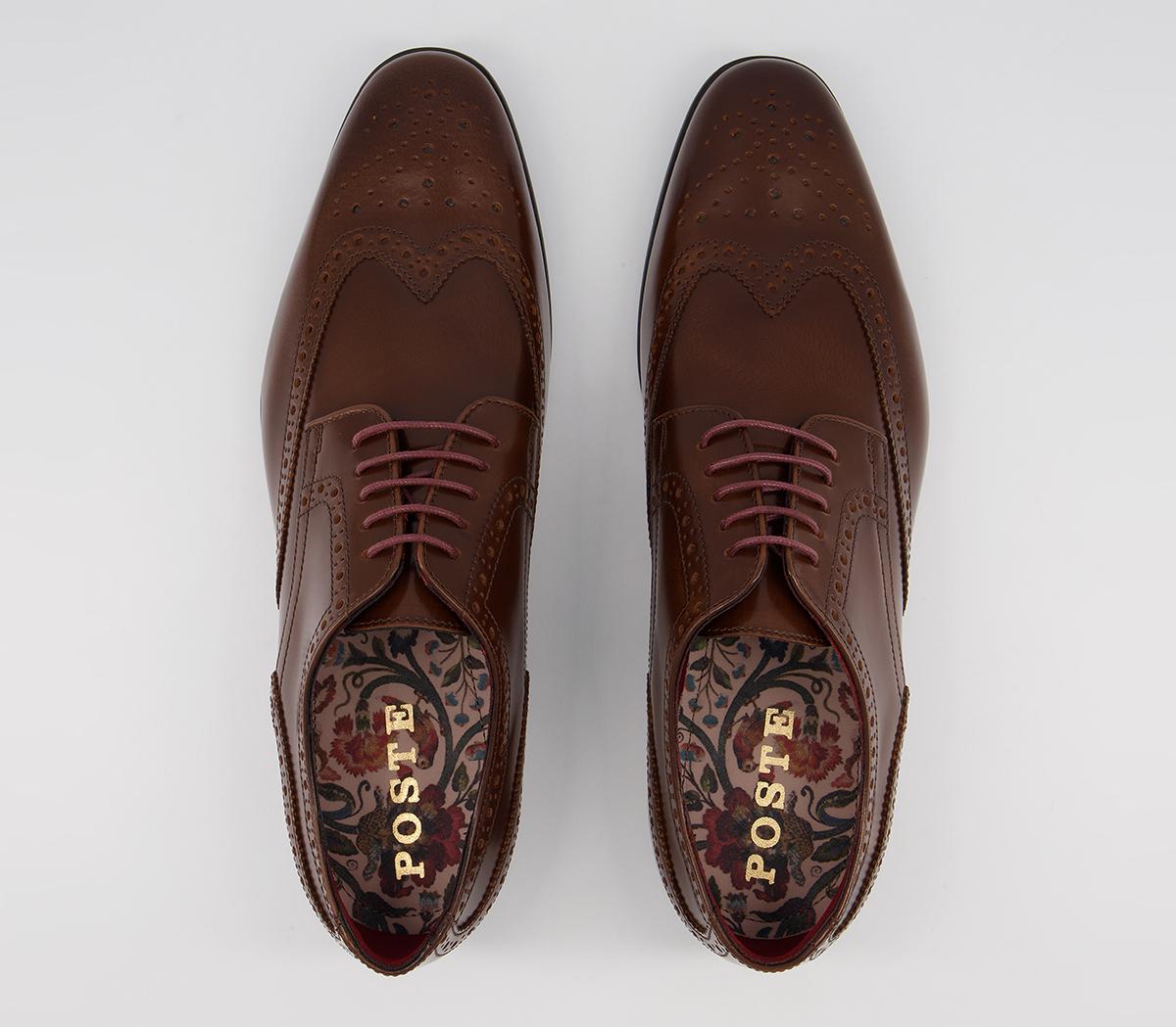 Poste Paynter Brogues Poste Paynter Brogues Tan Leather