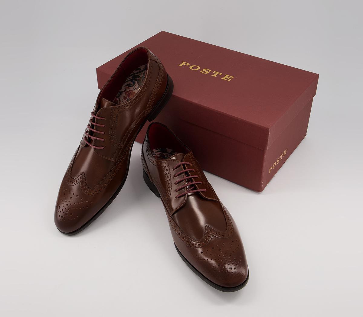 Poste Paynter Brogues Poste Paynter Brogues Tan Leather