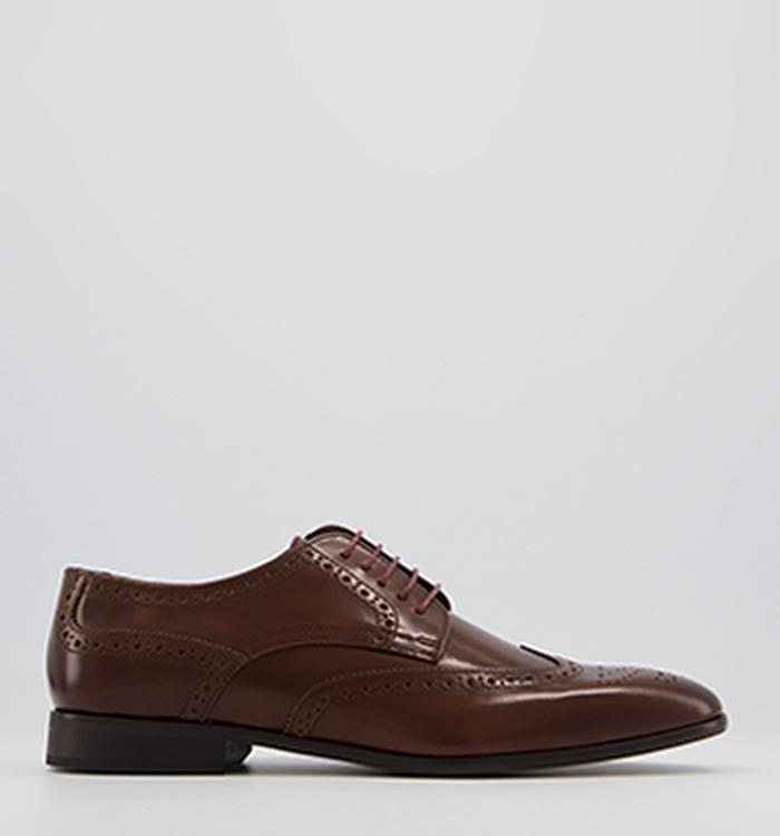 Poste Paynter Brogues Tan Leather