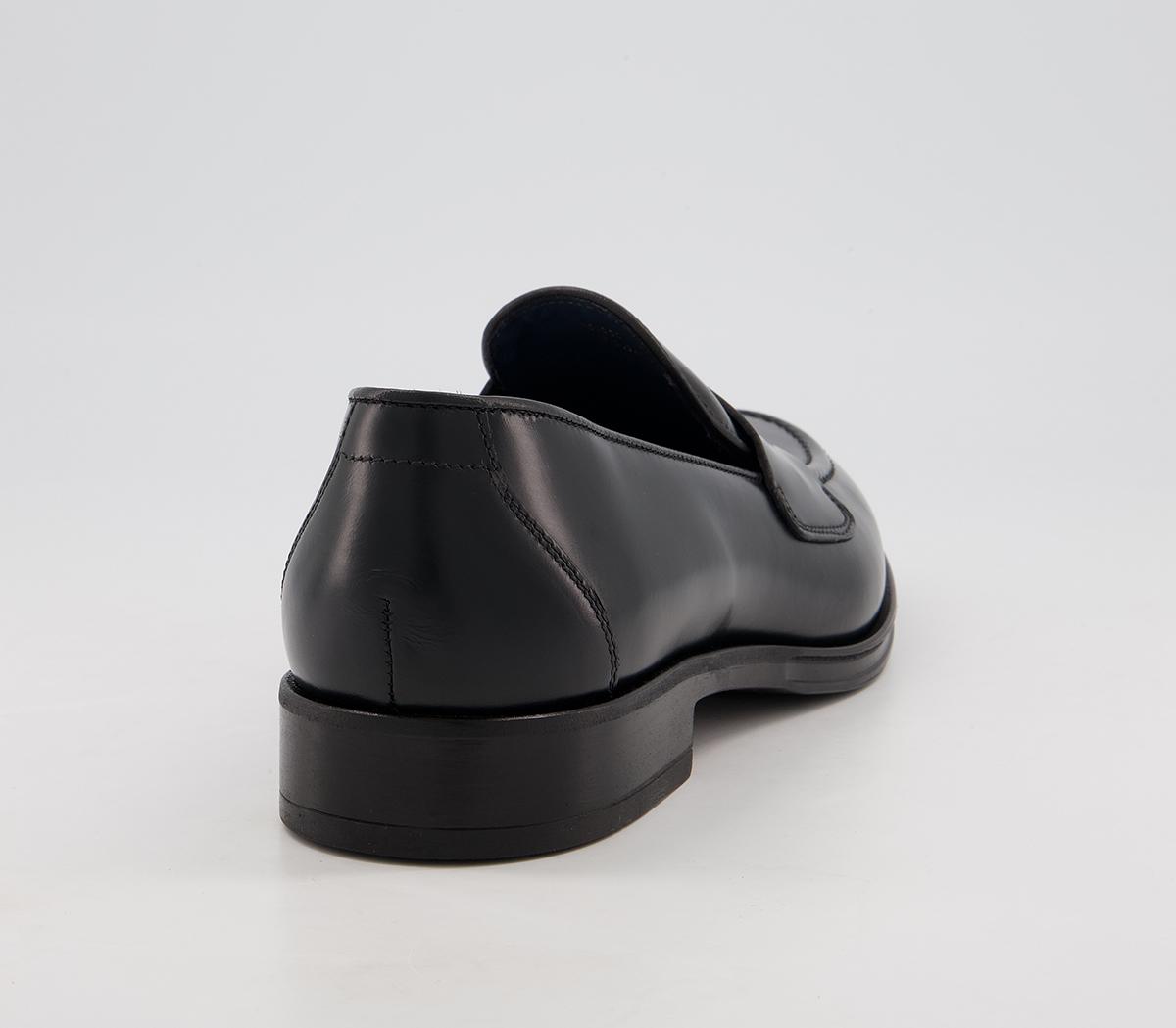 Poste Pearson Saddle Loafers Poste Pearson Saddle Loafers Black Leather