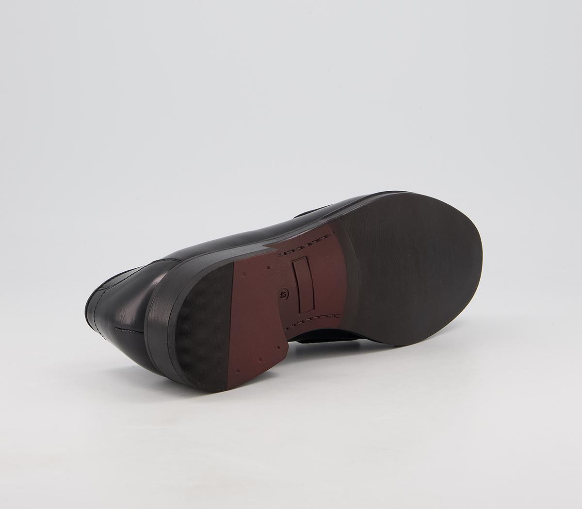 Poste Pearson Saddle Loafers Poste Pearson Saddle Loafers Black Leather