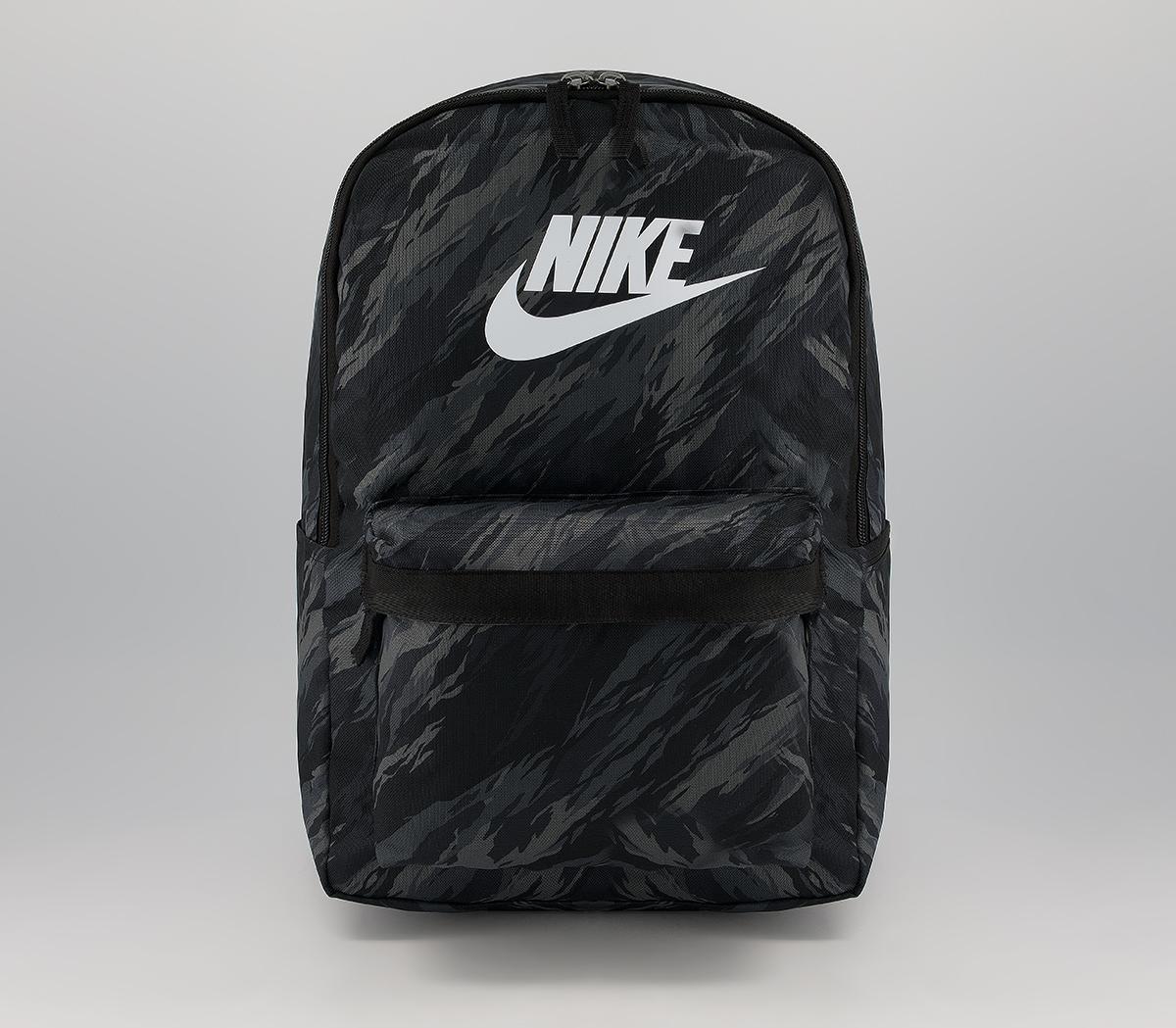 NikeHeritage BackpackCamo Black White