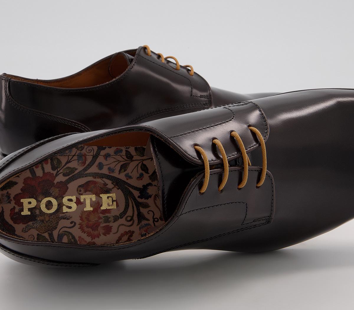 Poste Princeton Derby Shoes Poste Princeton Derby Shoes Brown Leather