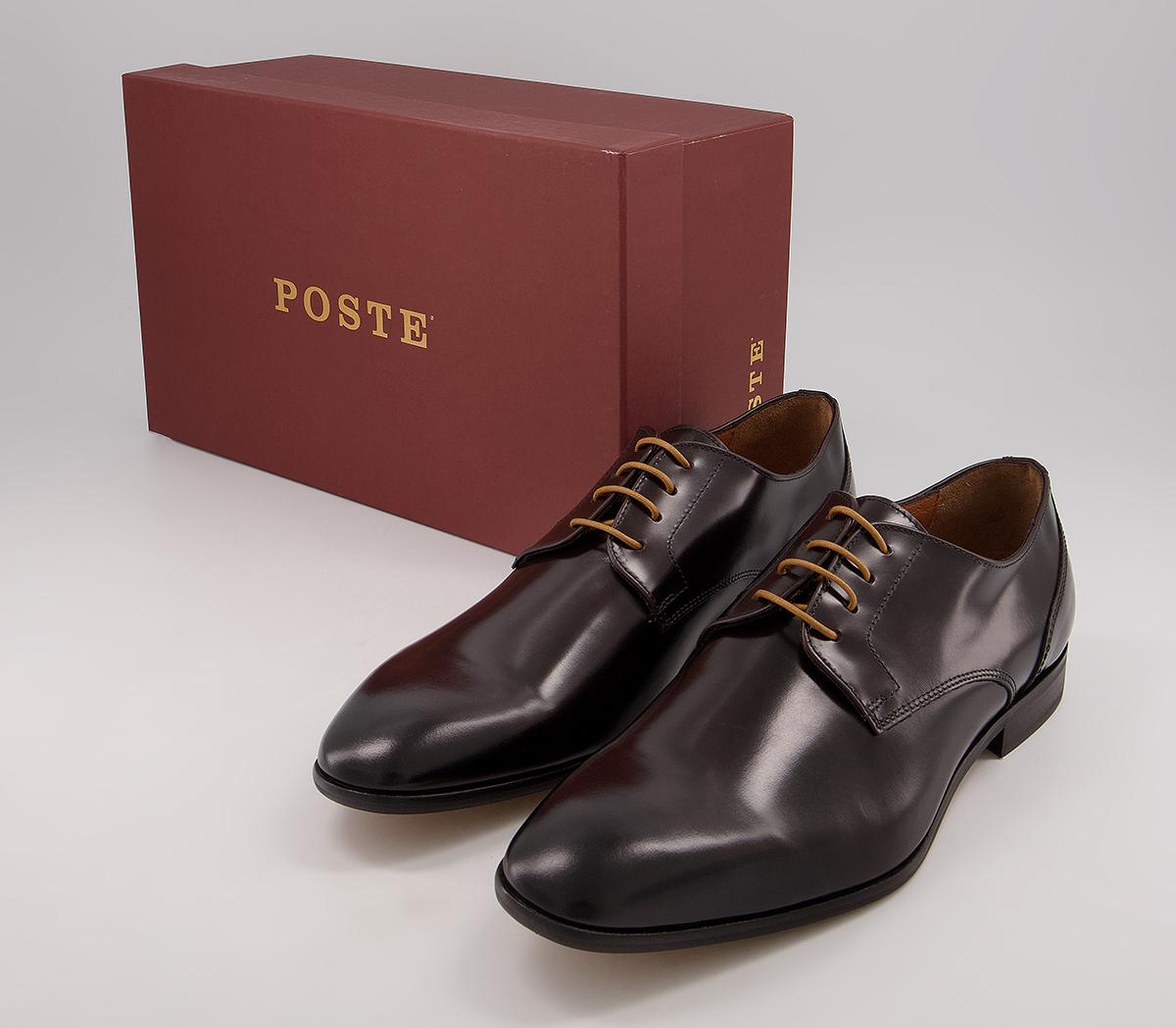 Poste Princeton Derby Shoes Poste Princeton Derby Shoes Brown Leather