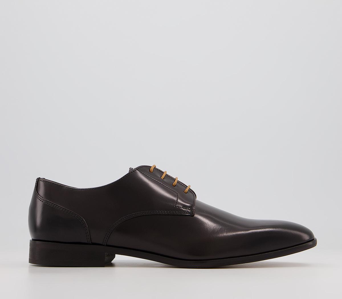 Poste Princeton Derby Shoes Brown Leather - Men’s Smart Shoes