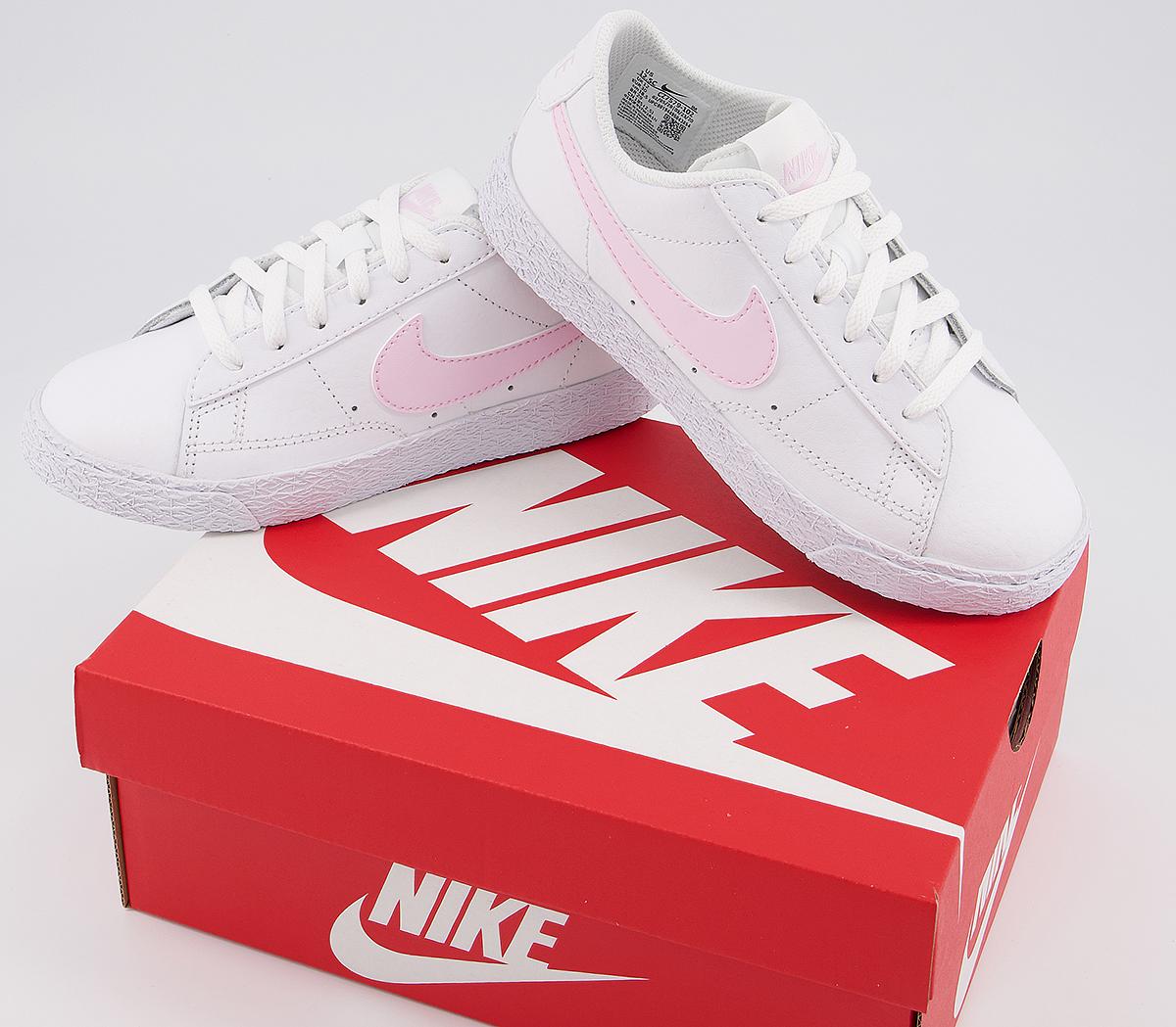 white and pink nike sb