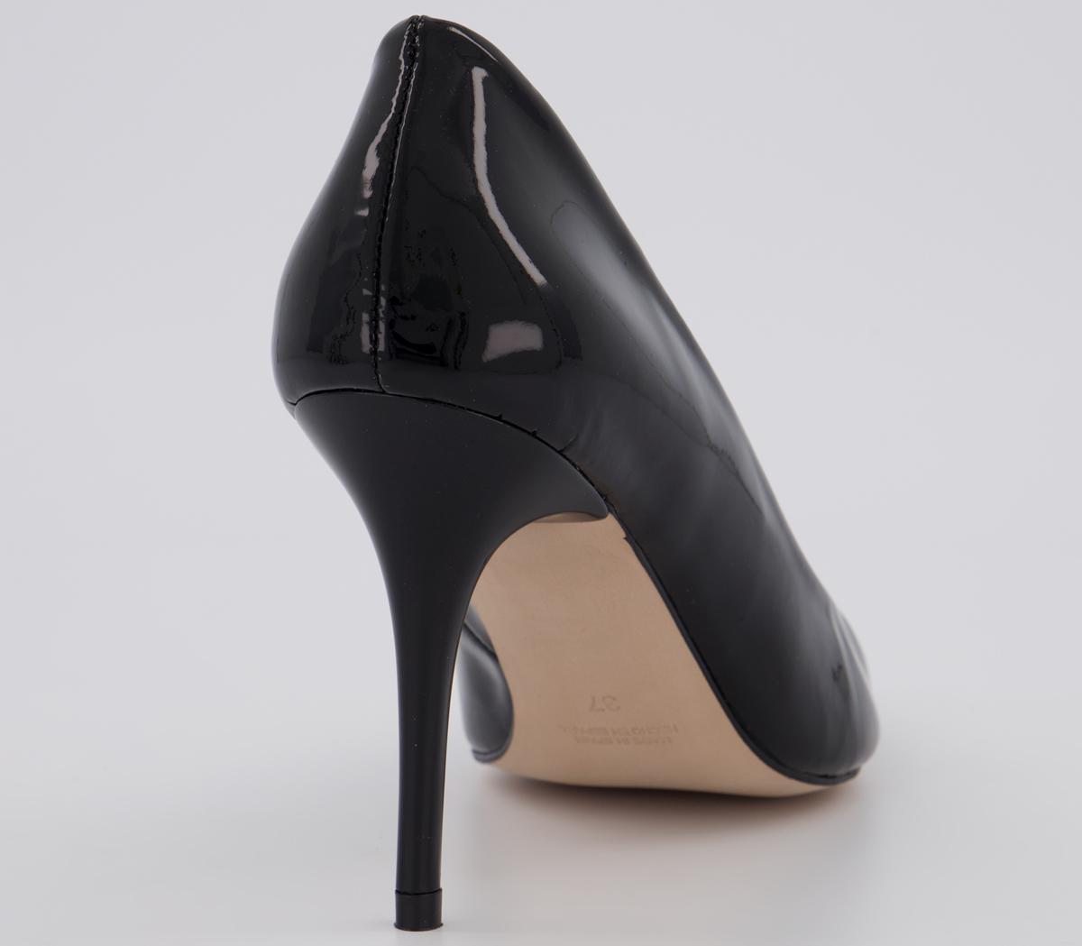 OFFICEMinistry Mid Court HeelsBlack Patent Leather