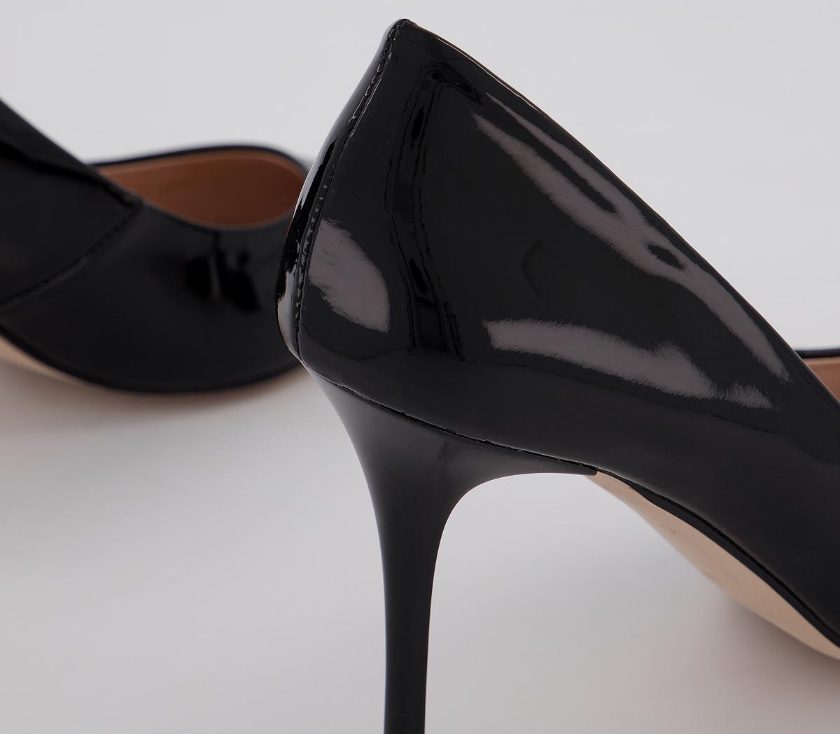OFFICEMinistry Mid Court HeelsBlack Patent Leather