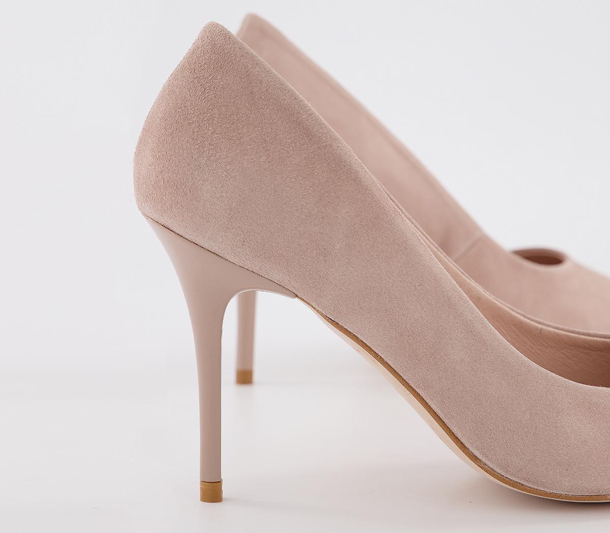 OFFICEMinistry Mid Court HeelsBlush Suede