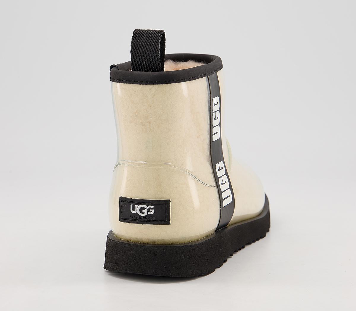 UGG Classic Clear Mini II Youth Boots UGG Classic Clear Mini II Youth Boots Natural Black