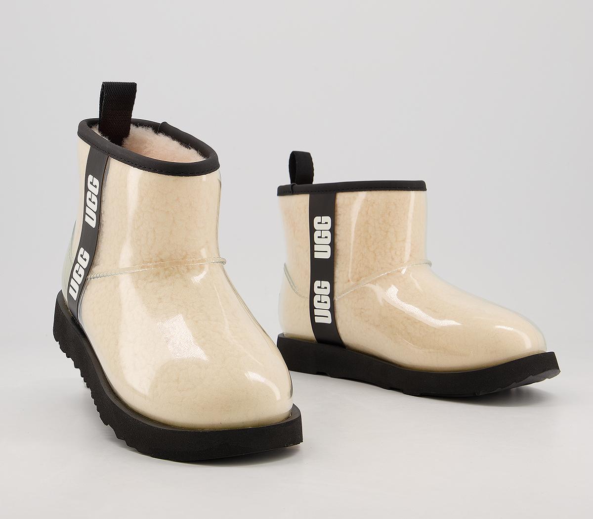 UGG Classic Clear Mini II Youth Boots UGG Classic Clear Mini II Youth Boots Natural Black