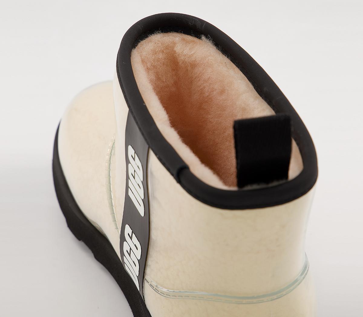 UGG Classic Clear Mini II Youth Boots UGG Classic Clear Mini II Youth Boots Natural Black