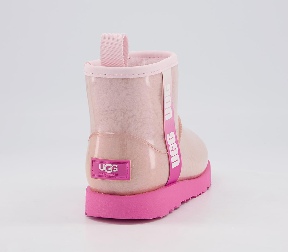UGG Classic Clear Mini II Youth Boots UGG Classic Clear Mini II Youth Boots Pink Combo
