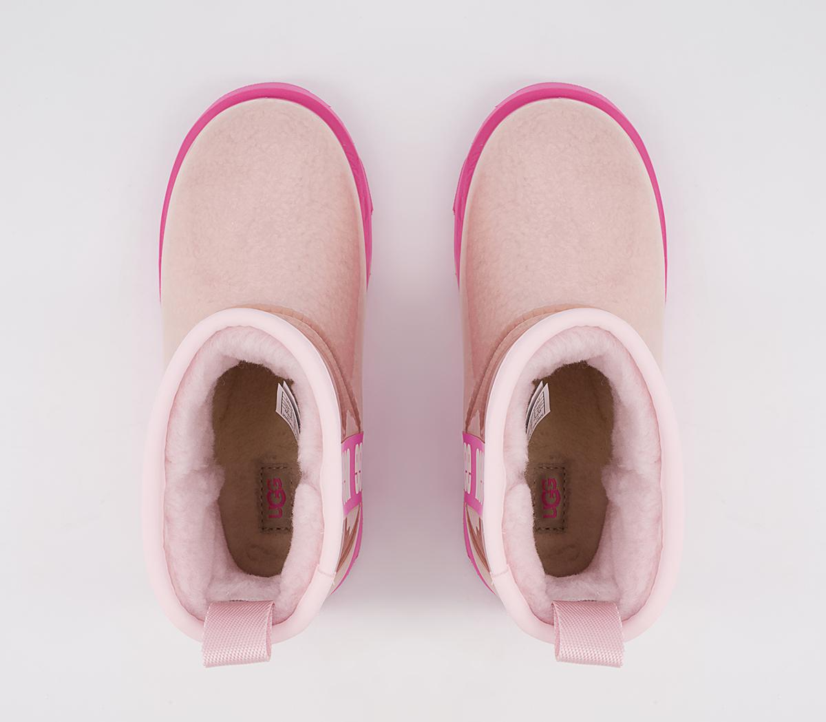 UGG Classic Clear Mini II Youth Boots UGG Classic Clear Mini II Youth Boots Pink Combo