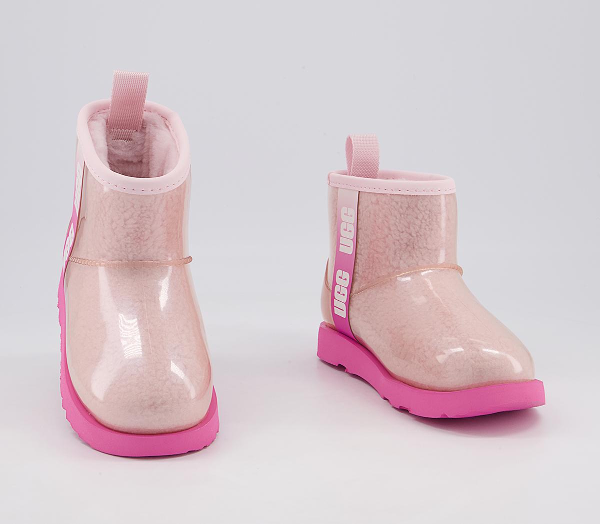 UGG Classic Clear Mini II Youth Boots UGG Classic Clear Mini II Youth Boots Pink Combo