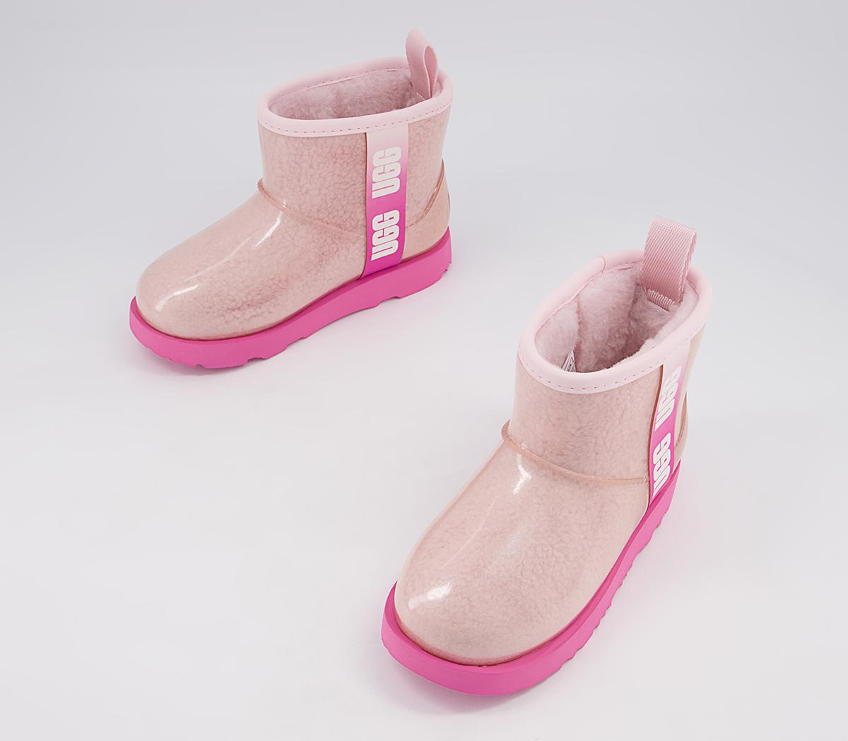 UGG Classic Clear Mini II Youth Boots UGG Classic Clear Mini II Youth Boots Pink Combo